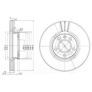 Гальмівний диск Delphi BG3696