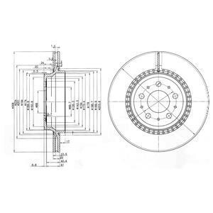 Гальмівний диск Delphi BG3782C