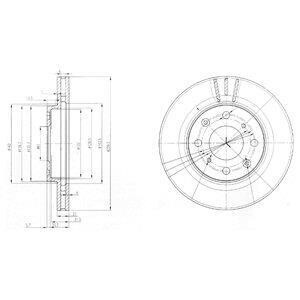 Гальмівний диск Delphi BG3794