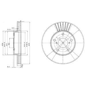 Гальмівний диск Delphi BG3856