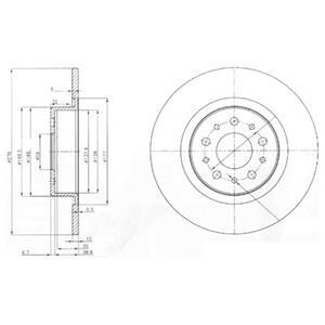 Гальмівний диск Delphi BG3857