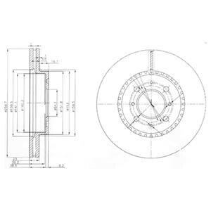 Гальмівний диск Delphi BG3965