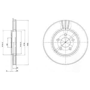 Гальмівний диск Delphi BG4000