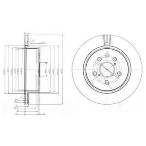 Гальмівний диск Delphi BG4024