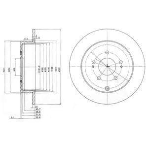 Гальмівний диск Delphi BG4035
