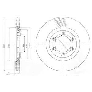 Гальмівний диск Delphi BG4112