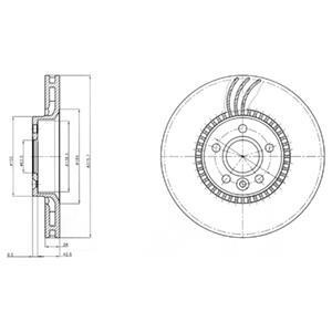 Гальмівний диск Delphi BG4123