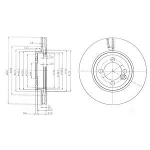 Гальмівний диск Delphi BG4146C