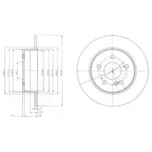 Гальмівний диск Delphi BG4152