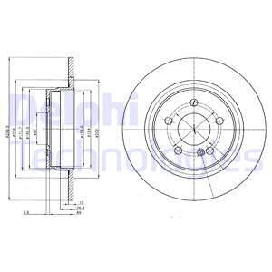 Гальмівний диск Delphi BG4153C