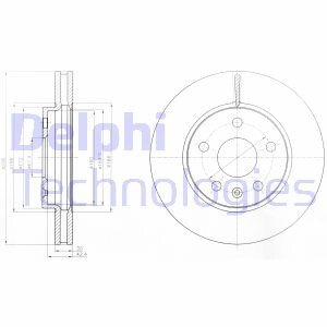 OPEL диск гальмівний передн.Insignia 08- Delphi BG4187C