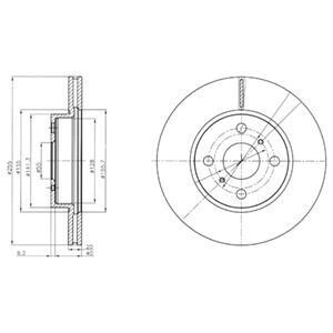 Гальмівний диск Delphi BG4274