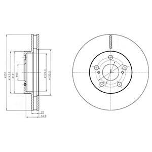 Гальмівний диск Delphi BG4290
