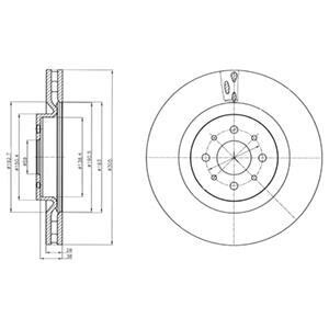 Гальмівний диск Delphi BG4308
