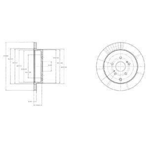 Гальмівний диск Delphi BG4329