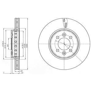Гальмівний диск Delphi BG4536C