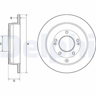 Гальмівний диск Delphi BG4767C