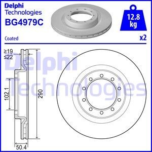 Гальмівний диск Delphi BG4979C