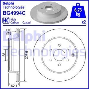 Гальмівний диск Delphi BG4994C