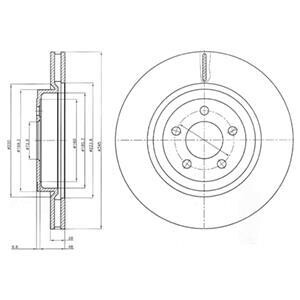 Гальмівний диск Delphi BG9050