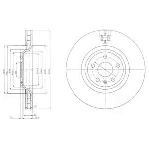 Гальмівний диск Delphi BG9054