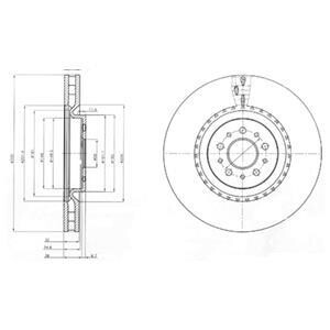 Гальмівний диск Delphi BG9843
