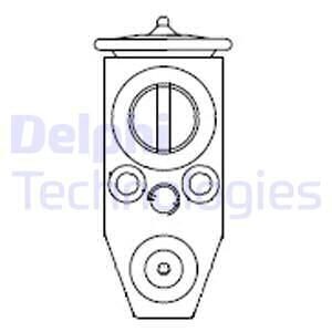 Розширювальний клапан кондиціонера Delphi CB1016V
