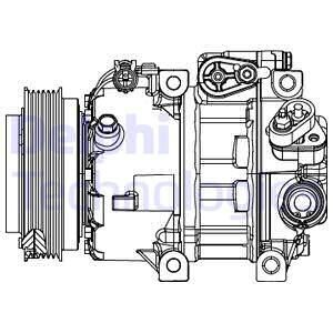 Компресор кондиціонеру Delphi CS20415
