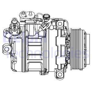 Компресор кондиціонера Delphi CS20547