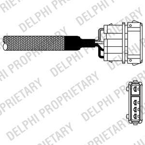 SKODA Кисневий датчик (лямбда зонд) Felicia 1,3/1,6 VW Caddy 1,6 Delphi ES10976-12B1