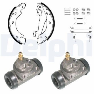 Гальмівні колодки, барабанні Delphi KP1081
