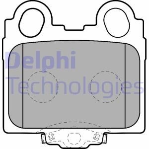 Гальмівні колодки, дискові Delphi LP1510 (фото 1)