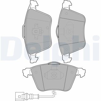 VW гальмівні колодки передн.Audi A3 06-,Golf V,VI,Eos,Seat Leon 06- Delphi LP1921