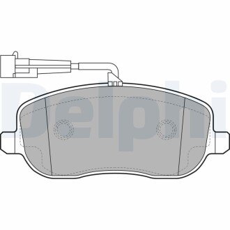 A_Гальмівні колодки дискові FIAT Croma "F "05>> Delphi LP2024