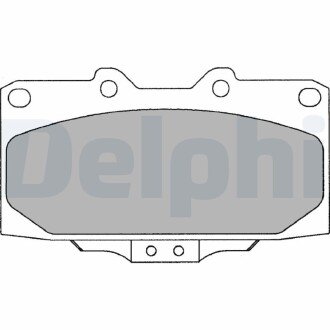 A_Гальмівні колодки дискові SUBARU Impreza "F "00-07 - знято з виробництва Delphi LP2044