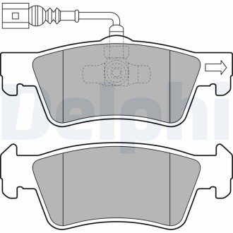 Гальмівні колодки дискові VW Touareg/Transporter/Multivan "R "03>> Delphi LP2086