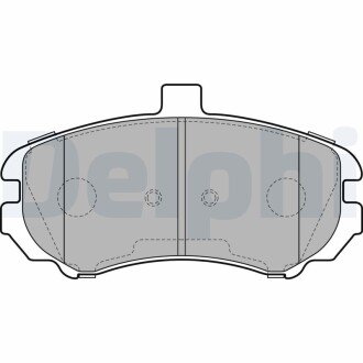 A_Гальмівні колодки дискові HYUNDAI Elantra "F "03-05 Delphi LP2150