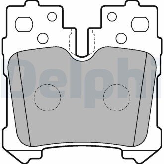 TOYOTA гальмівні колодки задн.Lexus LS 06- Delphi LP2214