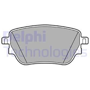 Комплект гальмівних колодок Delphi LP3438
