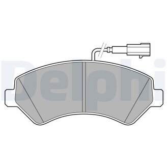 Комплект гальмівних колодок Delphi LP3623