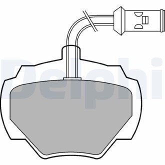 LANDROVER колодки гальмівні задні Discovery,Range Rover I,II 86- Delphi LP475
