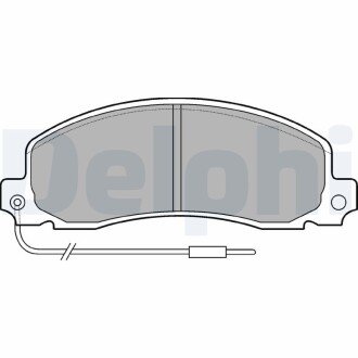 RENAULT гальмівні колодки передн.Trafic 1.4/2.5DOpel Arena 1,9/2,5D 84- Delphi LP504