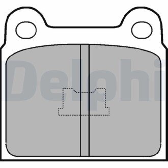 VW гальмівні колодки передн.Golf,Polo,Passat,Audi 80 Delphi LP76