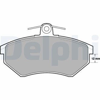 Гальмівні колодки дискові AUDI/SEAT/VW 80/A4/Cabriolet/Coupe/Cordoba/Passat "F "94-00 Delphi LP778