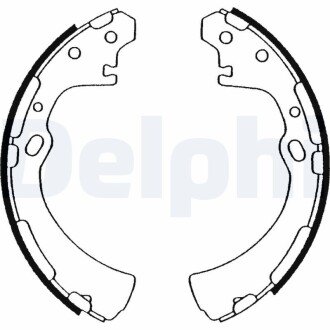 Гальмівні колодки, барабанні Delphi LS1505 (фото 1)