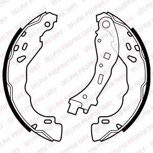 Гальмівна колодка Delphi LS2065