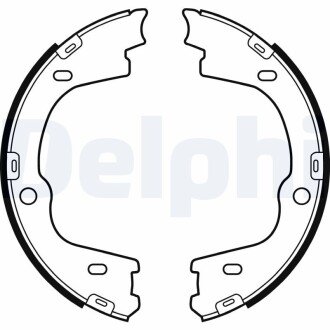 Гальмівні колодки, барабанні Delphi LS2086