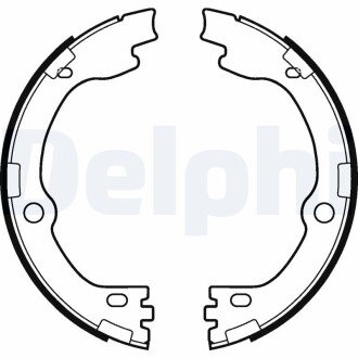 Гальмівні колодки, барабанні Delphi LS2119