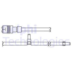 Датчик зносу гальмівних колодок Delphi LZ0286