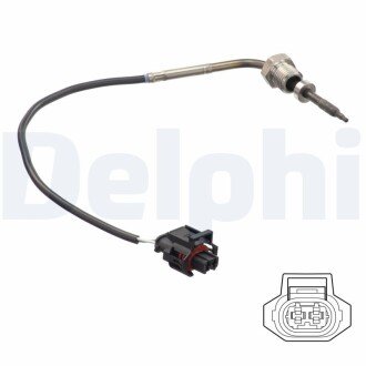 OPEL датчик температури ВГ Antara 2,0 CDTI -11, CHEVROLET Captiva 2,0D 06- Delphi TS30148 (фото 1)